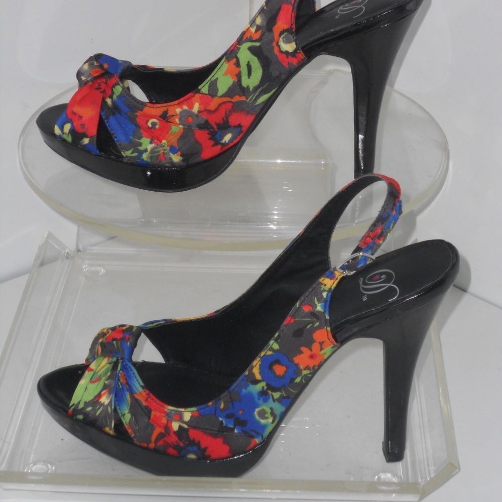 Dtm Collections Multi-Color Open Toe Shoes Size 9m - image 2
